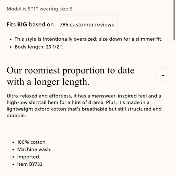 J.Crew Étienne oversized shirt in lightweight oxford - Picture 3 of 7